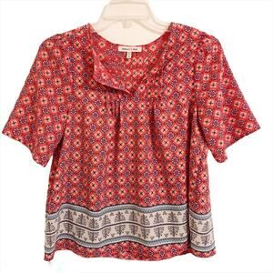 Sophia + Zeke Boho Blouse Size Medium